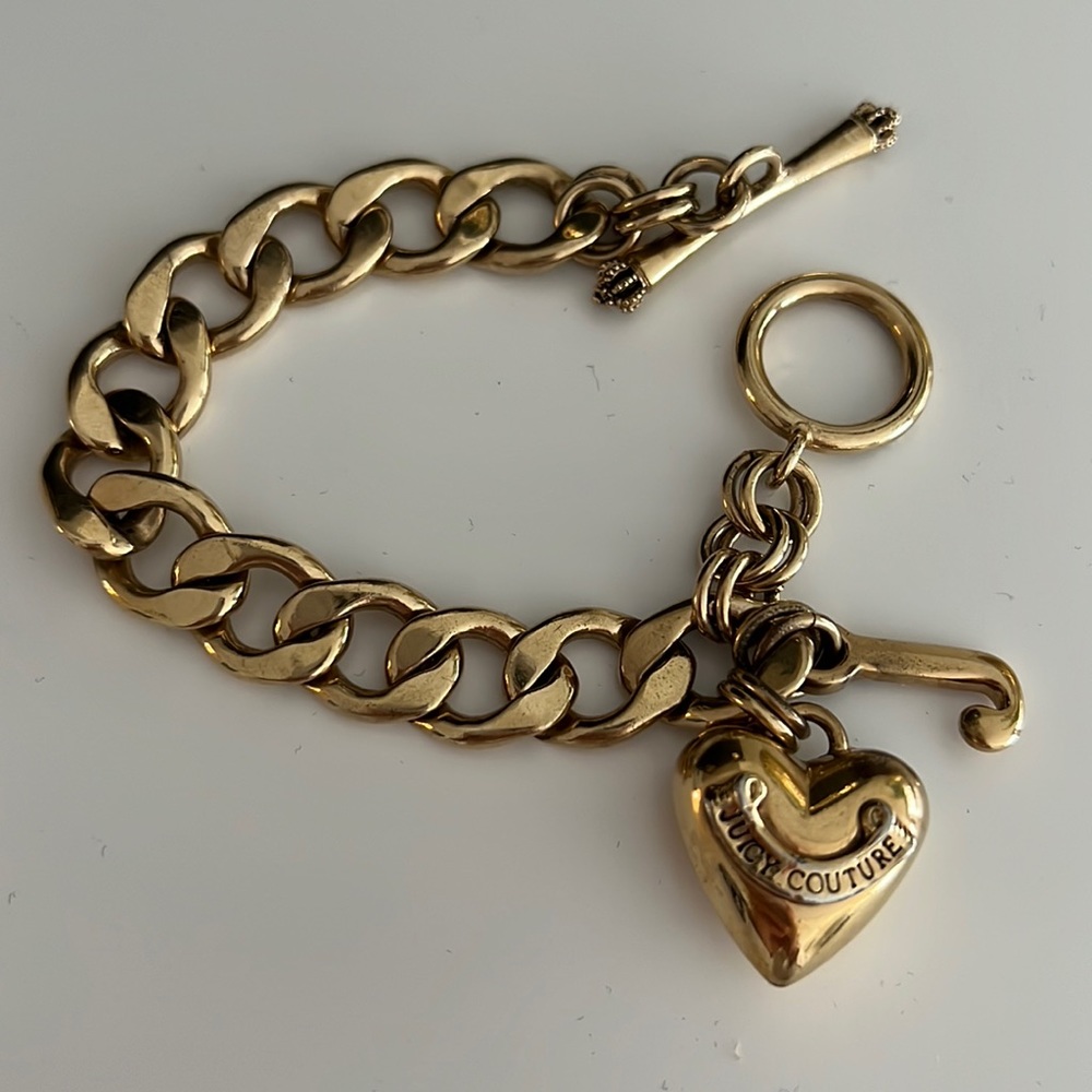 Juicy Couture gold charm bracelet